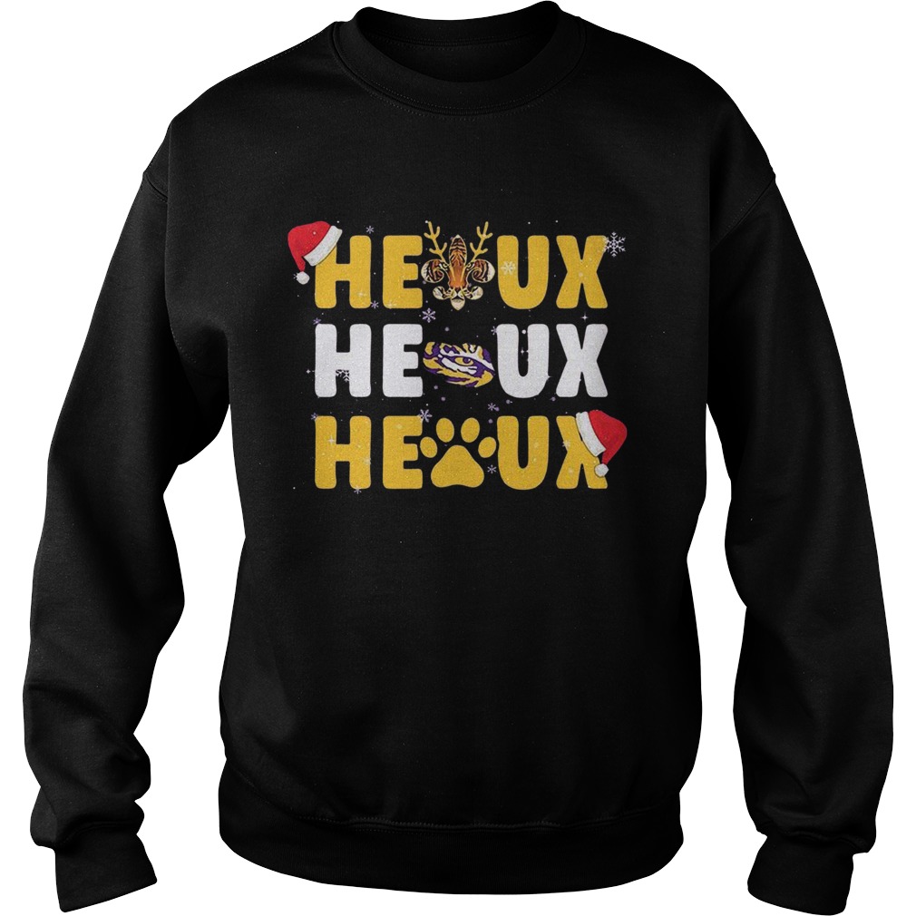 LSU Tigers Heaux Heaux Heaux Christmas Sweatshirt