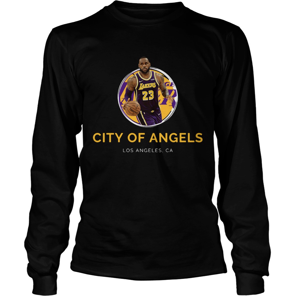 LeBron James Los Angeles Lakers 23 city of angels LongSleeve