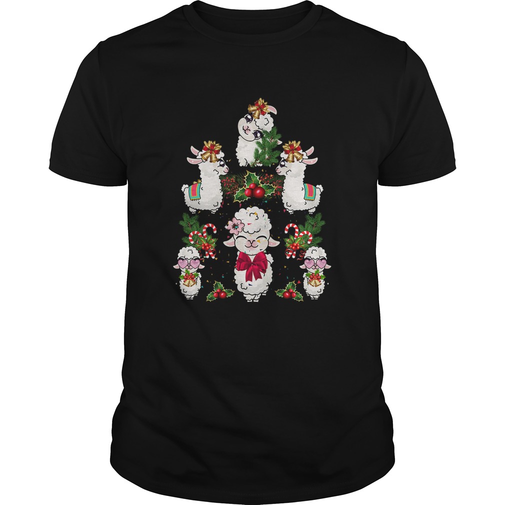 Llama Christmas Tree shirt