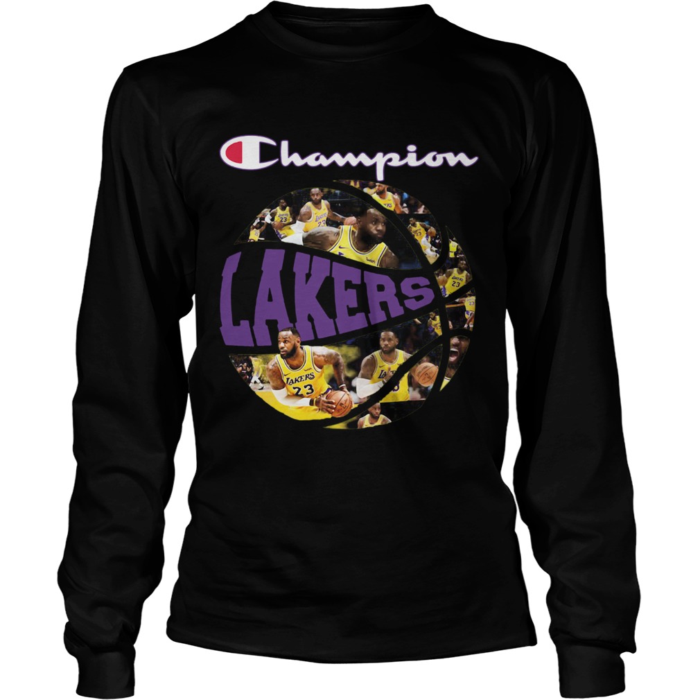 Los Angeles Lakers champion players ball LongSleeve