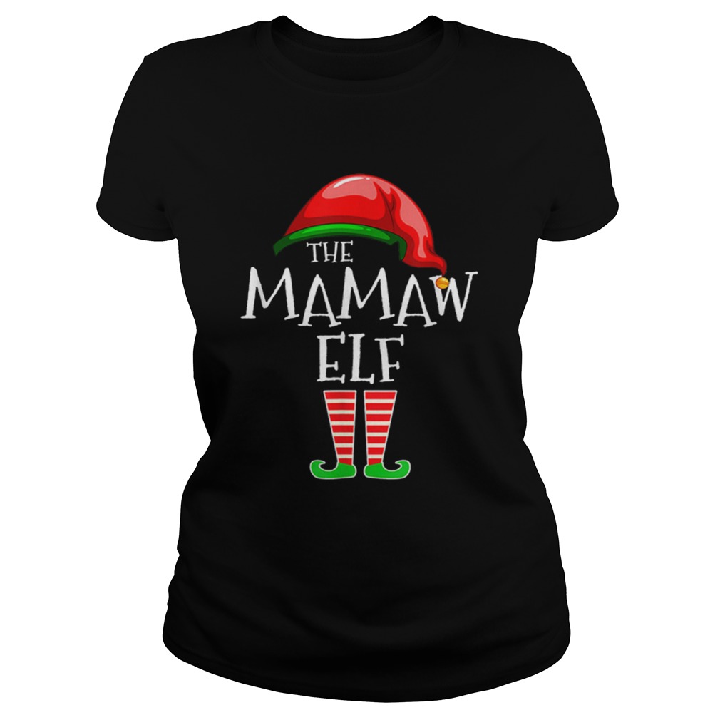 Mamaw Elf Group Matching Family Christmas Classic Ladies