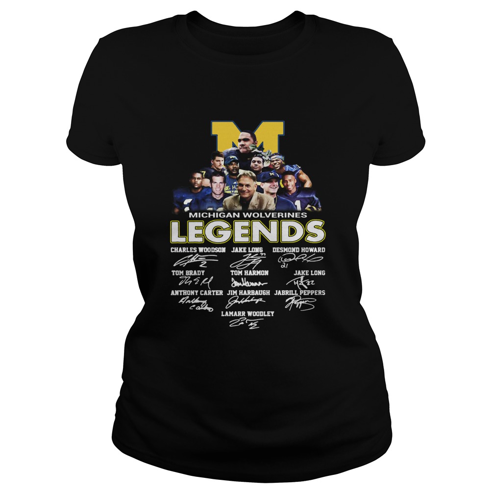 Michigan Wolverines football Legends Player Signatures Classic Ladies