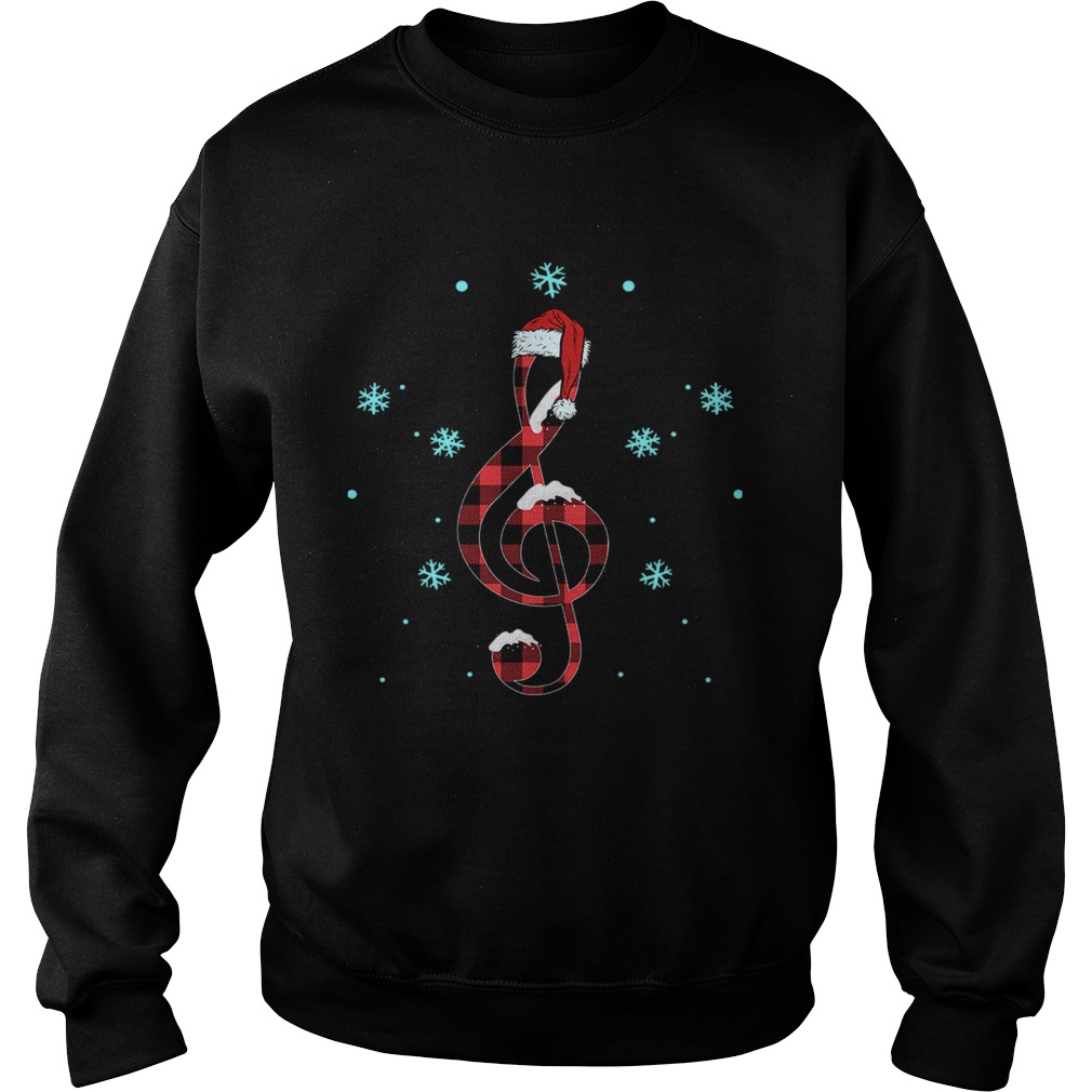 Musical Note Santa Hat Sweatshirt