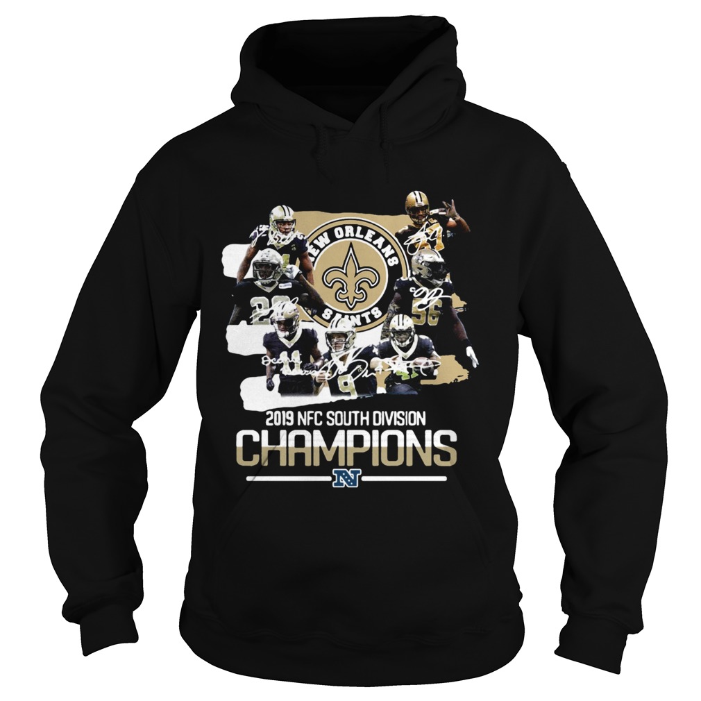 New Orleans Saints 2019 NFC South Division Champions signature Hoodie