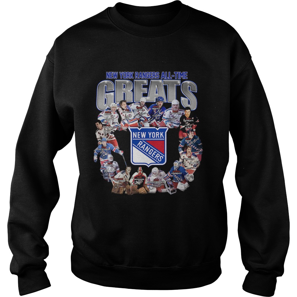 New York Rangers Alltime greats signature Sweatshirt