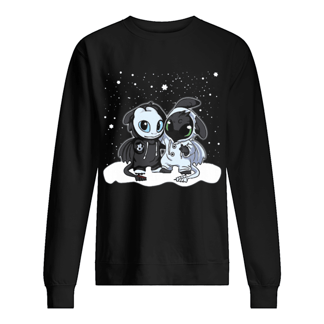 Night Fury and Light Fury Christmas Unisex Sweatshirt