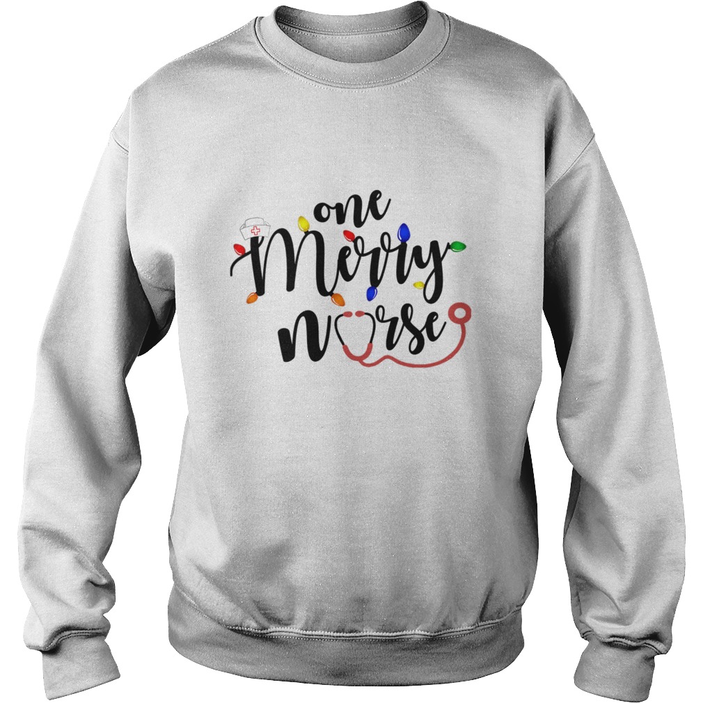 One Merry Nurse Christmas Lights Sweatshirt