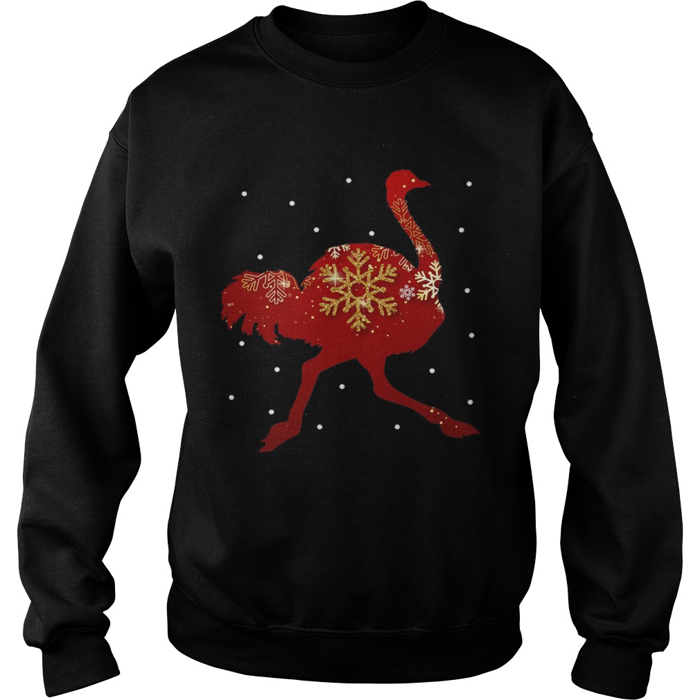 Ostrich Christmas Sweatshirt