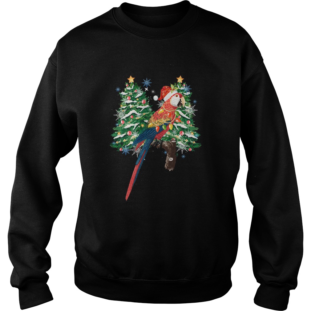 Parrot Watercolor Christmas Sweatshirt