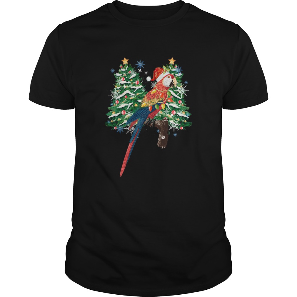 Parrot Watercolor Christmas shirt