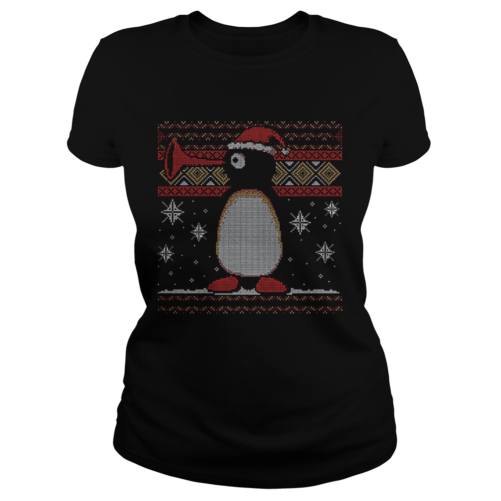 Penguin Pingu noot noot ugly Christmas Classic Ladies