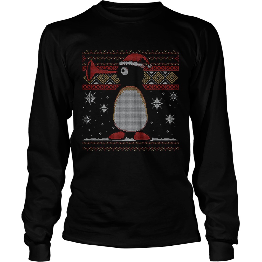 Penguin Pingu noot noot ugly Christmas LongSleeve