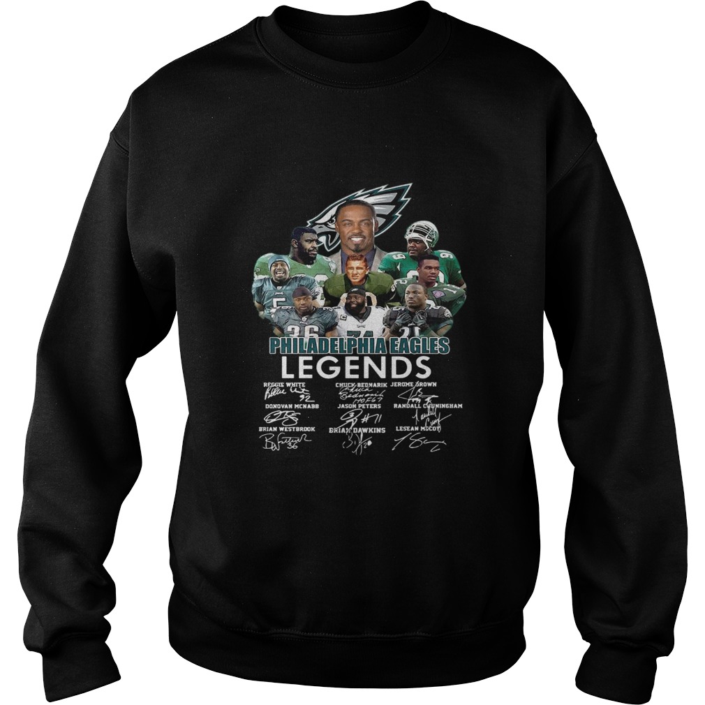 Philadelphia Eagles Legends Players Signatures Sweatshirt