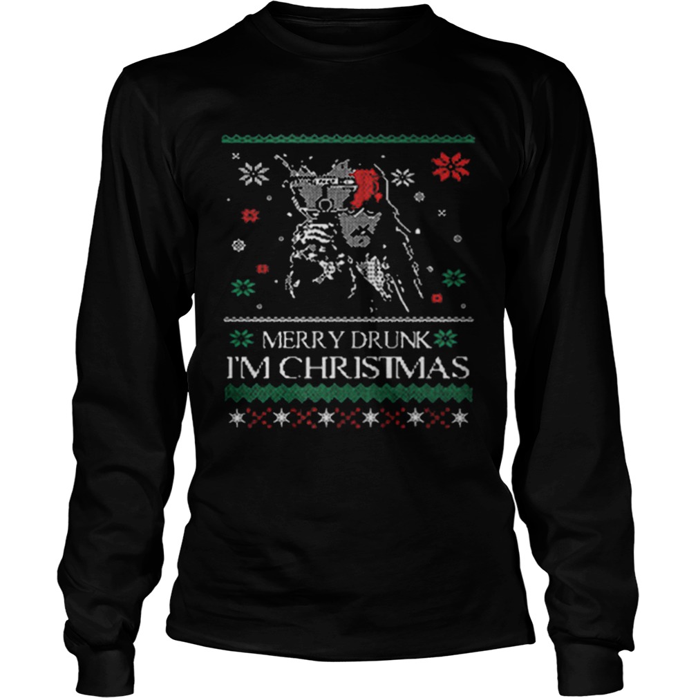 Pirates Of The Caribbean Merry drunk im Christmas ugly LongSleeve