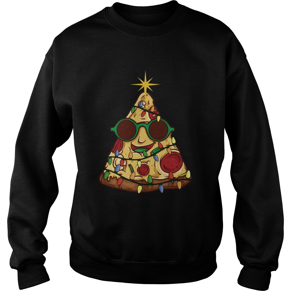Pizza Christmas Tree Sweatshirt