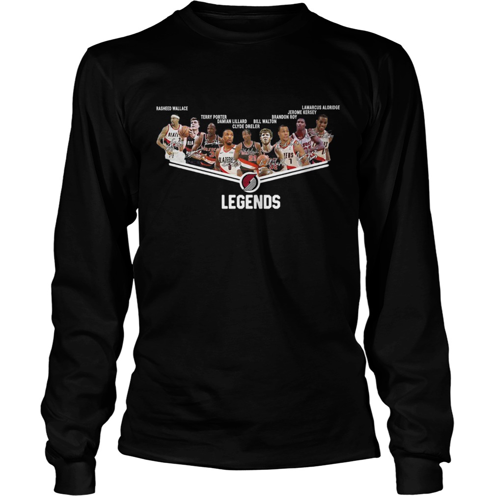 Portland Trail Blazers Legends Players Signatures shirt - Trend Tee ...
