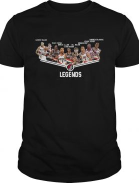 Portland Trail Blazers Legends Players Signatures shirt
