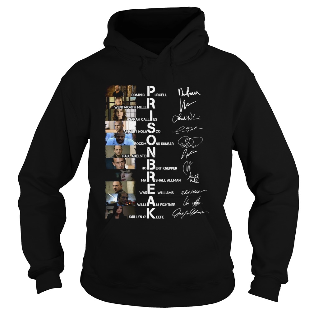 Prison Break Dominic Purcell Wentworth Miller signatures Hoodie