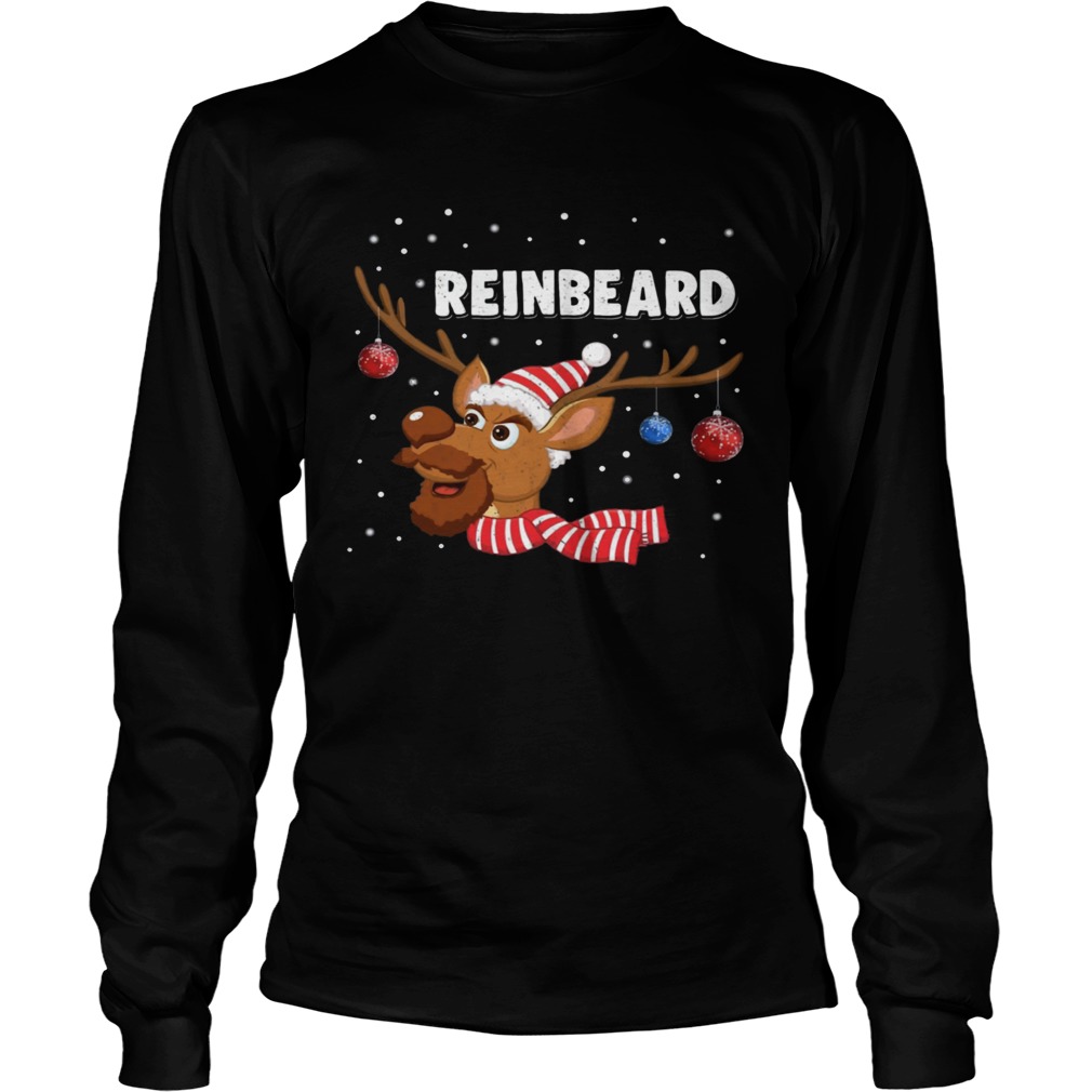 Reinbeard Reindeer Beard Lover Christmas LongSleeve