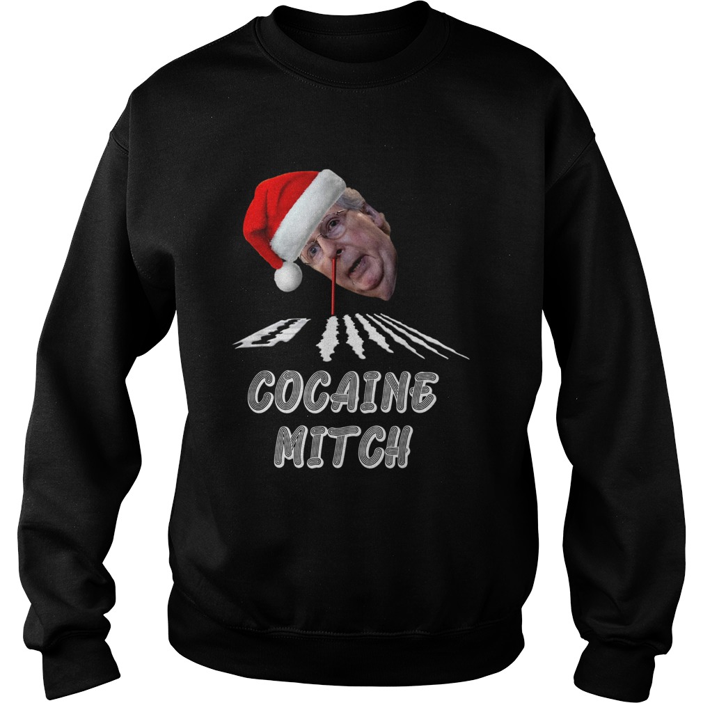 Santa Cocaine Mitch Christmas Sweatshirt