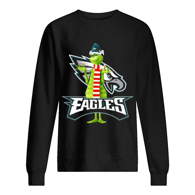 Santa Grinch Philadelphia Eagles Christmas Unisex Sweatshirt