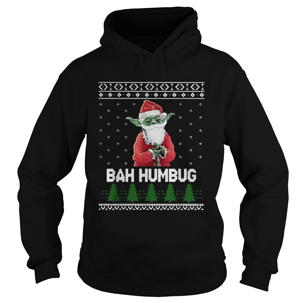 Santa Yoda Bah Humbug Christmas ugly Hoodie