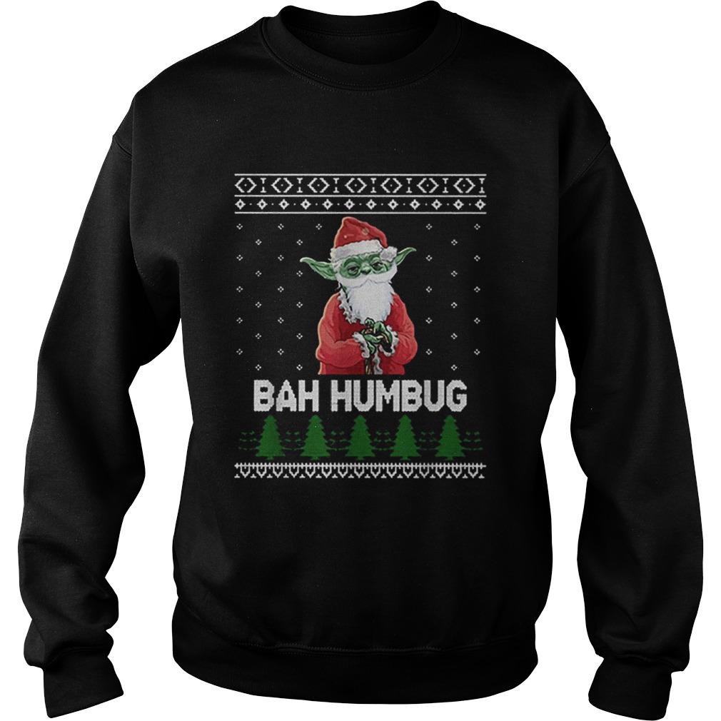 Santa Yoda Bah Humbug Christmas ugly Sweatshirt