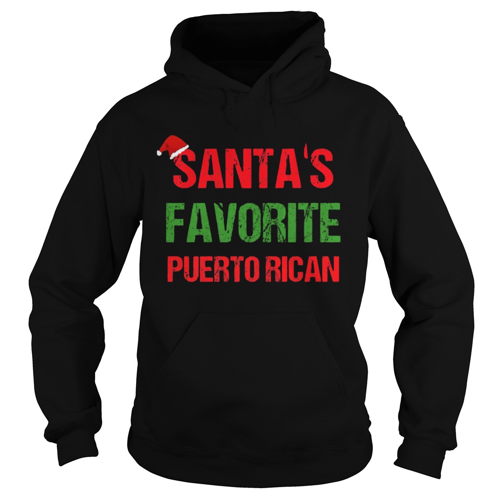 Santas Favorite Puerto Rican Funny Ugly Christmas Hoodie