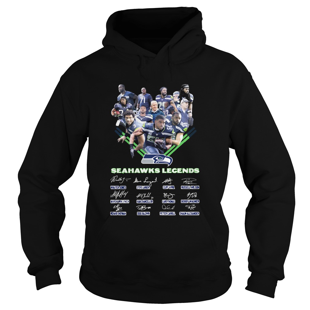 Seattle Seahawks Legends Players In My Heart Signatures Hoodie