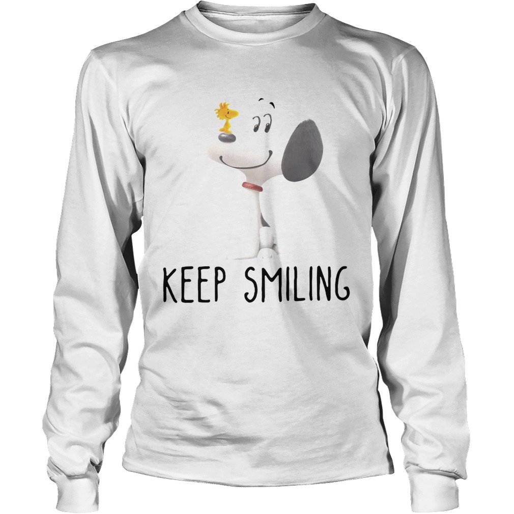 Snoopy and Woodstock keep smiling LongSleeve