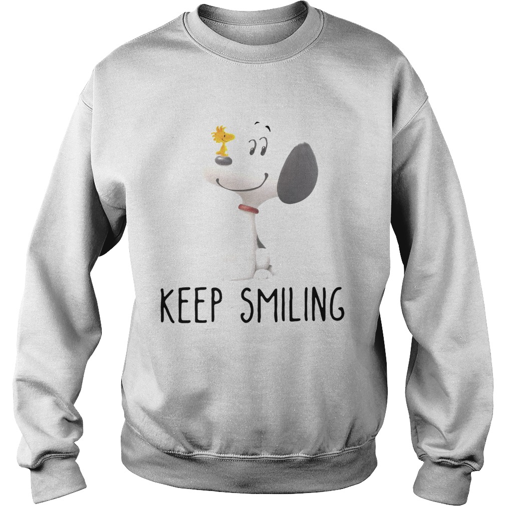 Snoopy and Woodstock keep smiling Sweatshirt