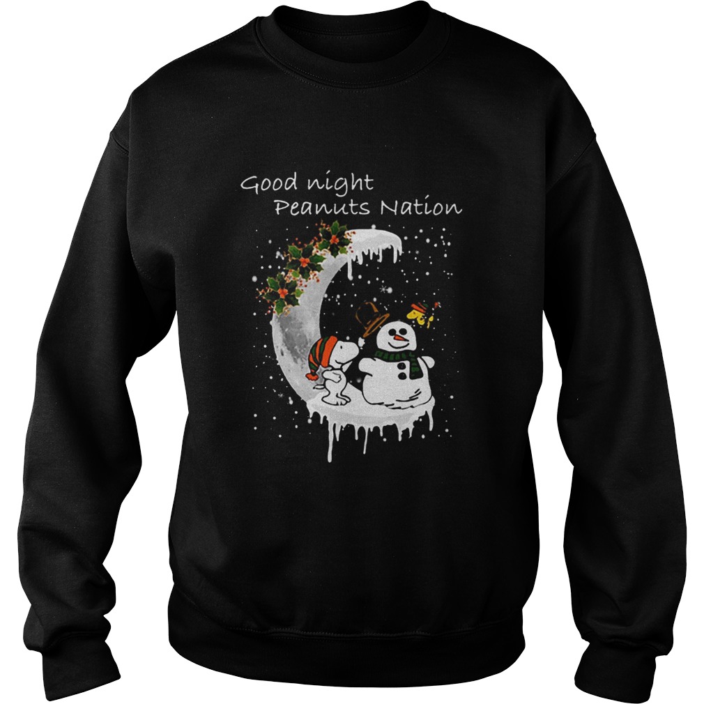 Snoopy good night Peanuts nation Christmas Sweatshirt