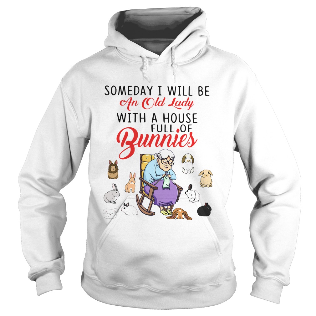 Someday I Will Be An Old Lady With A House Full Of Bunnies Hoodie