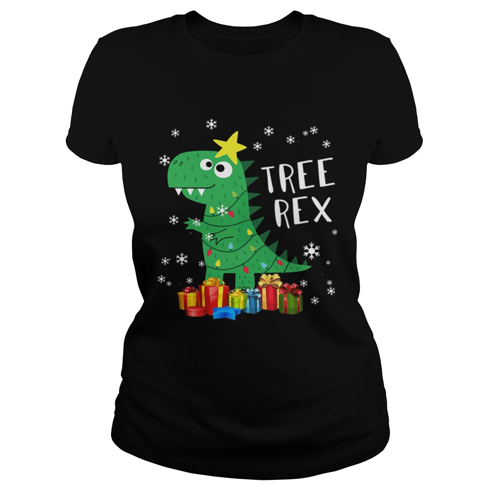 TRex Christmas Tree Dinosaur Christmas Classic Ladies