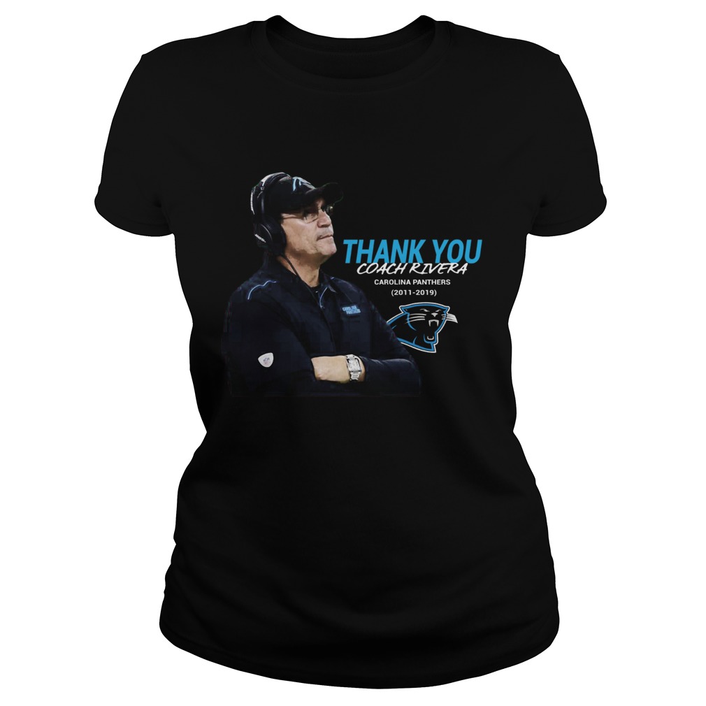 Thank You Coach Ron Rivera Carolina Panthers 2011 2019 Classic Ladies