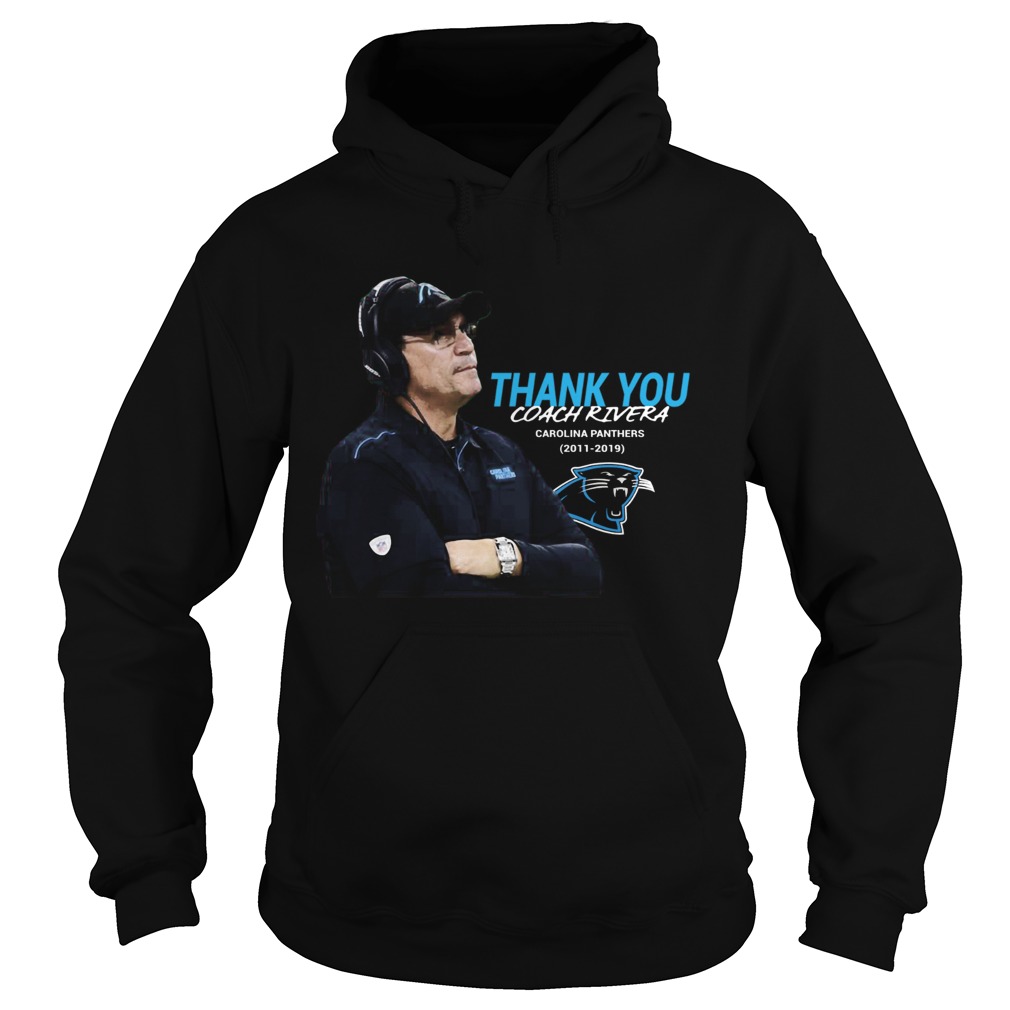 Thank You Coach Ron Rivera Carolina Panthers 2011 2019 Hoodie