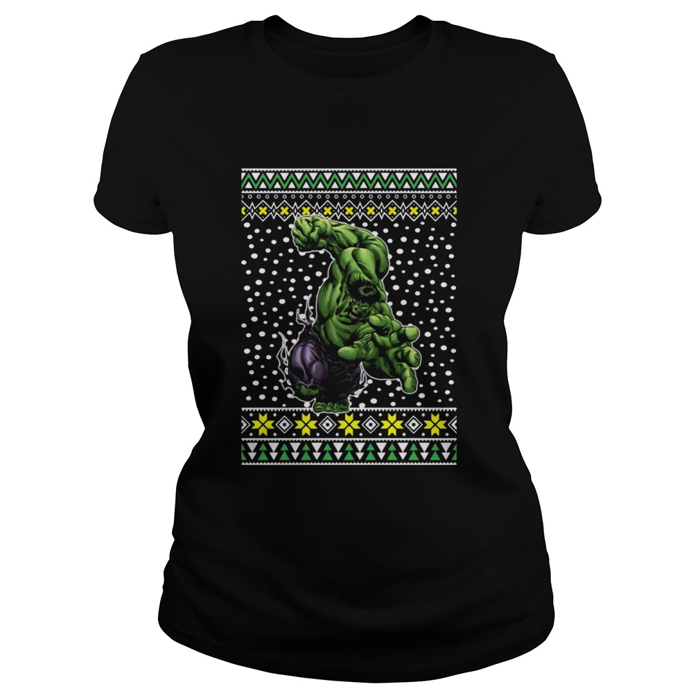 The Incredible Hulk Action Ugly Christmas Classic Ladies
