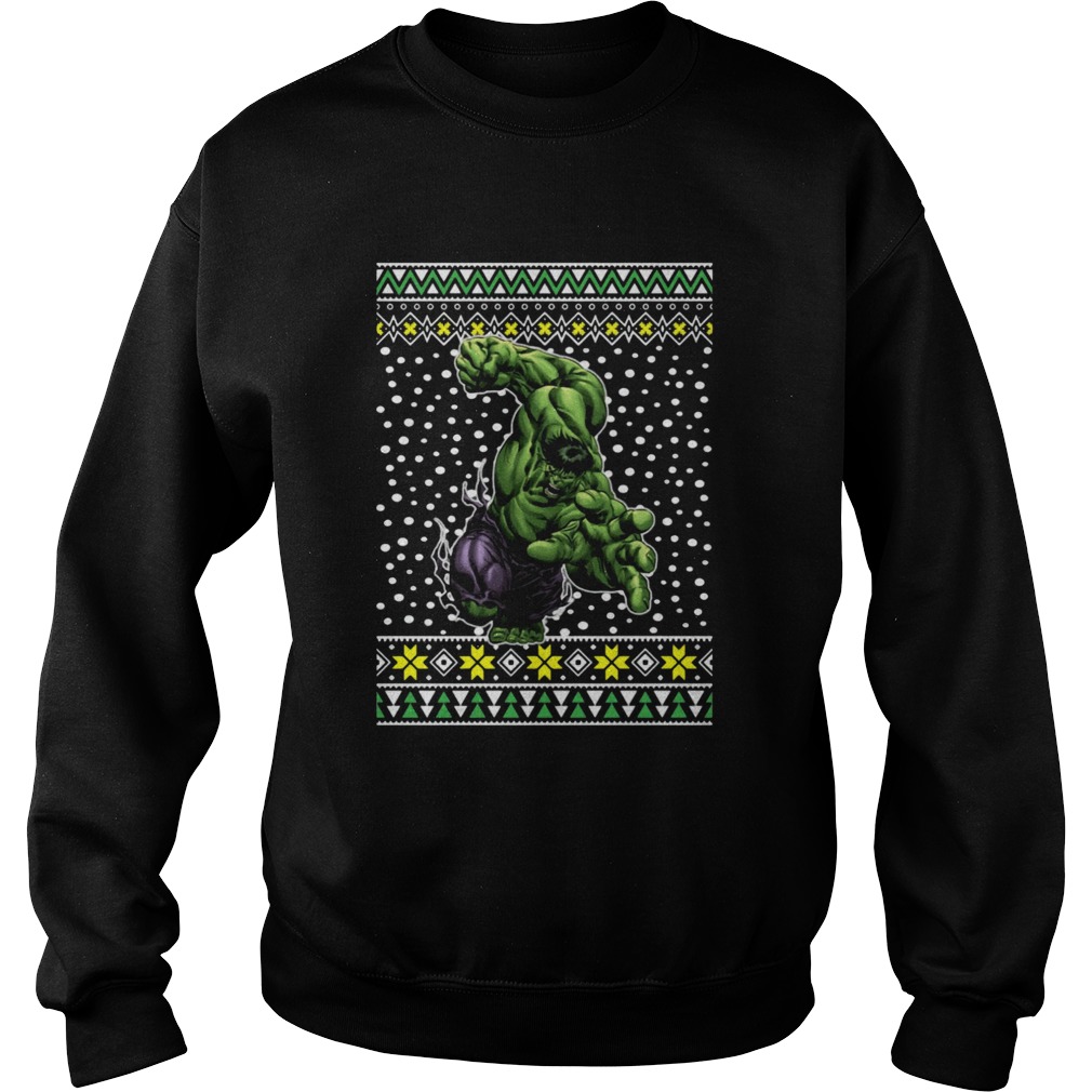 The Incredible Hulk Action Ugly Christmas Sweatshirt