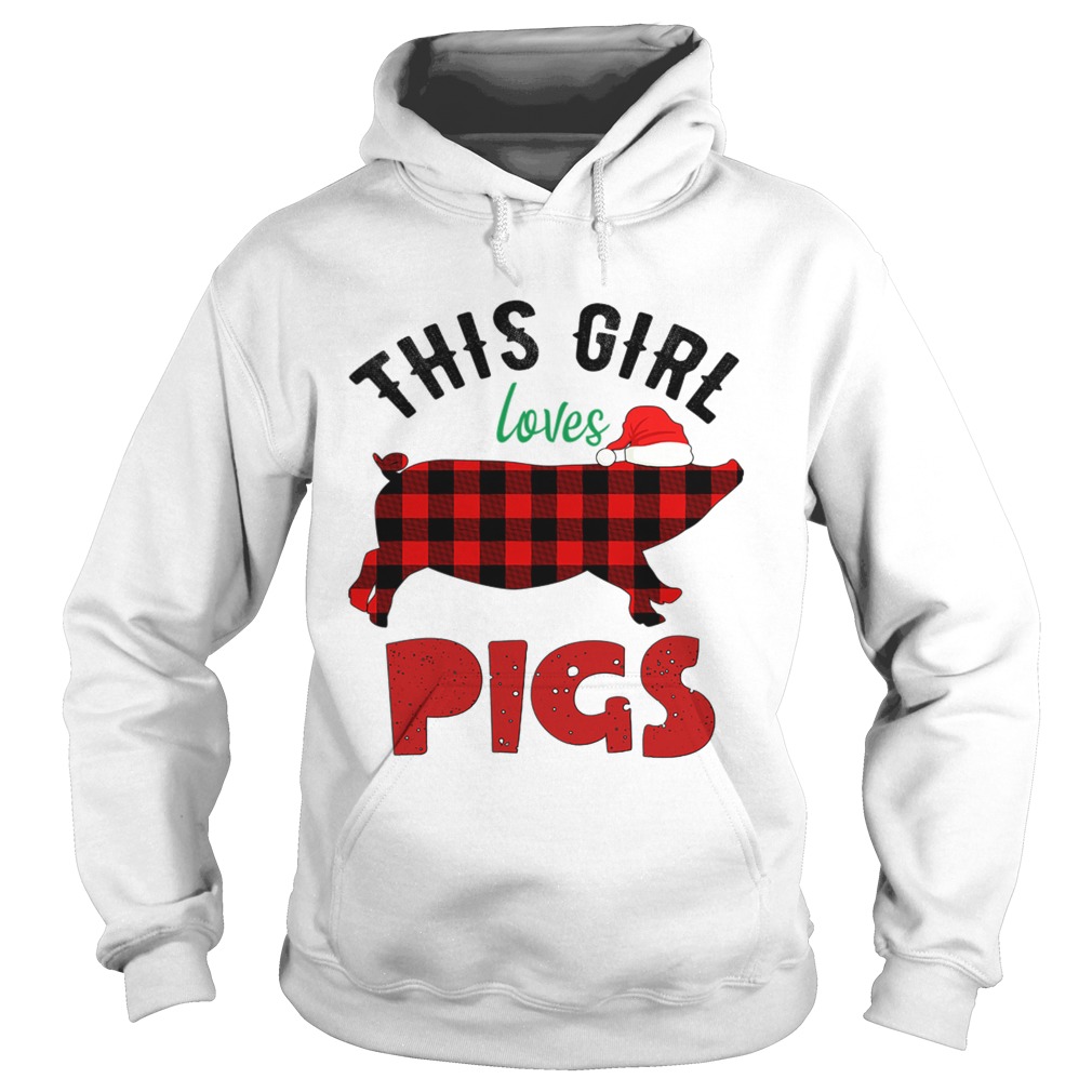 This Girl Loves Pigs Christmas Hoodie