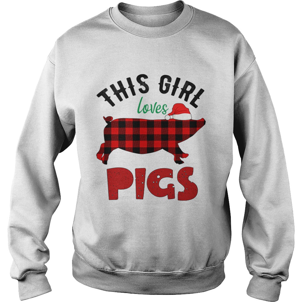 This Girl Loves Pigs Christmas Sweatshirt