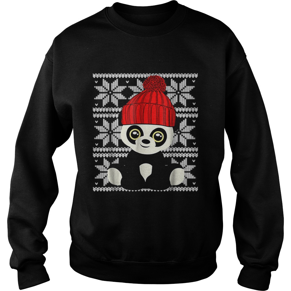 Ugly Christmas Panda Bear Toy Cute Kids Sweatshirt