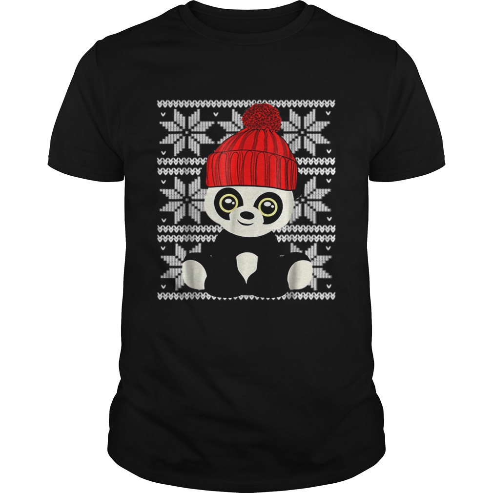 Ugly Christmas Panda Bear Toy Cute Kids shirt