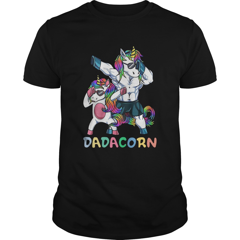 Unicorn Dabbing Dadacorn shirt