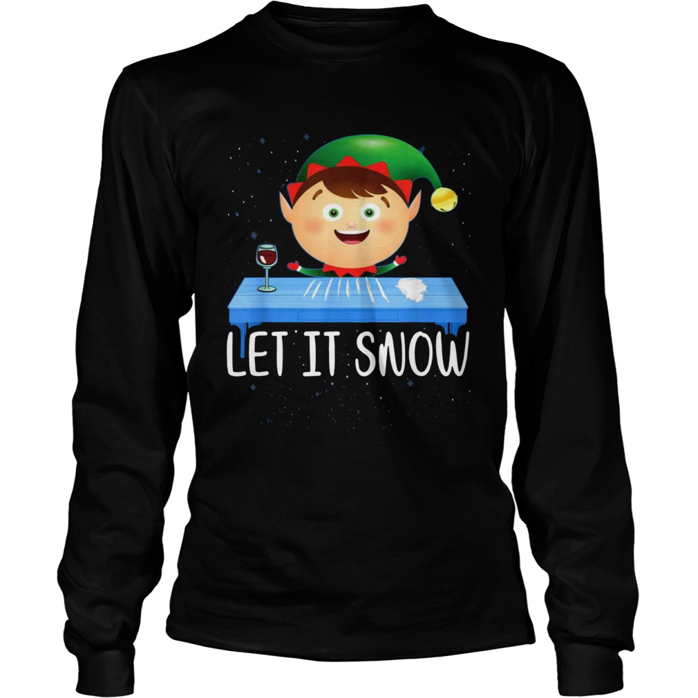 Walmart Cocaine Santa ELF Let It Snow LongSleeve