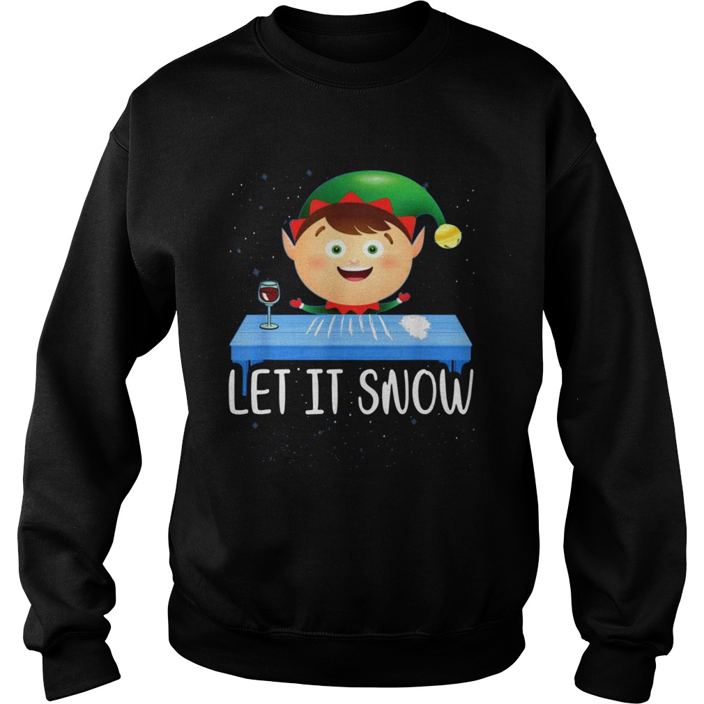 Walmart Cocaine Santa ELF Let It Snow Sweatshirt
