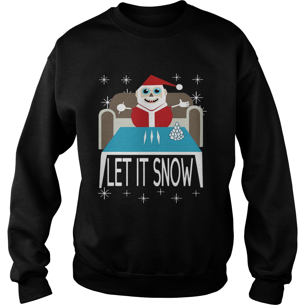 Walmart Cocaine Santa Let It Snow Sweatshirt
