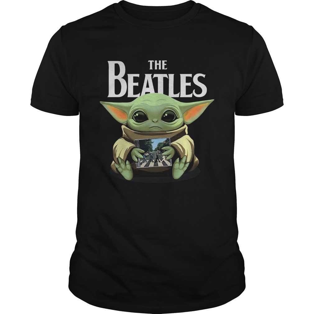 Baby Yoda Hug The Beatles shirt