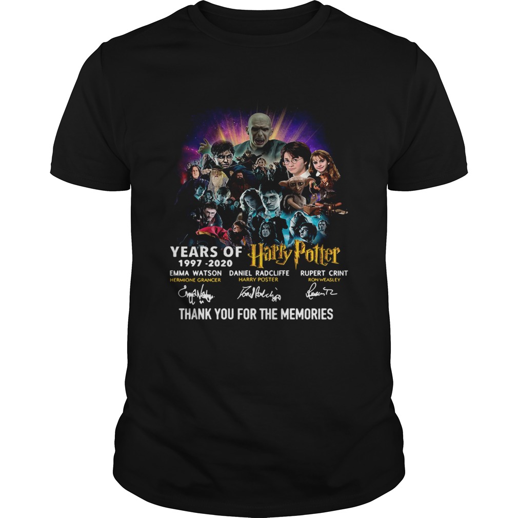 23 Years Of Harry Potter Thank You For The Memories shirt