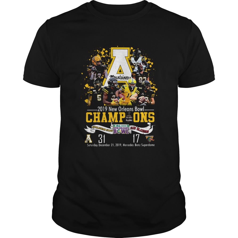 Appalachian State Mountaineers 2019 New Orleans Bowl Champions shirt