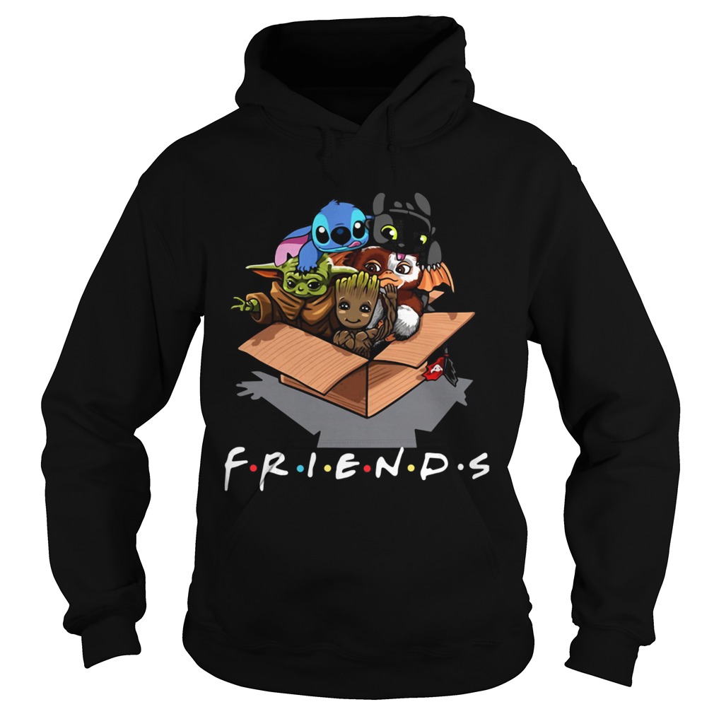 Baby Groot Baby Stitch And Baby Toothless Baby Yoda Baby Gizmo Friends Hoodie